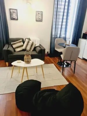 Coin salon dans l'établissement L'anjou - St Nazaire - Comme à la maison