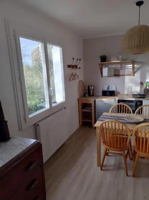 Cuisine ou kitchenette dans l'établissement Studio et parking acces direct Nantes