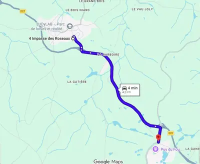 Plan de l'établissement Maison individuelle, à 5 km du Puy du Fou