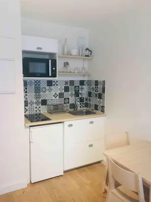 Cuisine ou kitchenette dans l'établissement Nantes gare , Studio proche Cathédrale / IUT