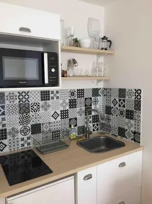 Cuisine ou kitchenette dans l'établissement Nantes gare , Studio proche Cathédrale / IUT