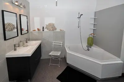 Salle de bains dans l'établissement Gîte proche Puy du Fou
