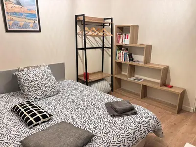 Un ou plusieurs lits dans un hébergement de l'établissement La Maison du Bonheur Unique !