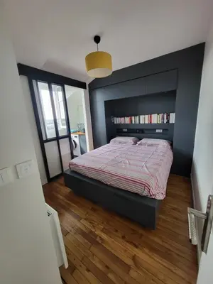 Un ou plusieurs lits dans un hébergement de l'établissement Hyper centre de NANTES, dernier étage vue exceptionnelle