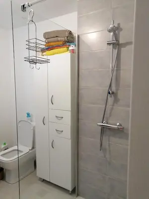 Salle de bains dans l'établissement Domaine de la lumière