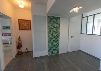 Plan de l'établissement Appartement 90m2-Roof Top privé 100m2-Parking privé-Clim mobile