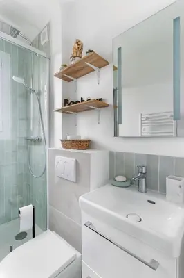 Salle de bains dans l'établissement Studio Cosy - Au pied du tram - Parking - WIFI