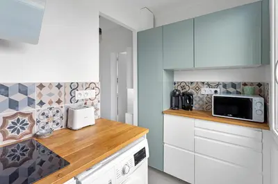 Cuisine ou kitchenette dans l'établissement Studio Cosy - Au pied du tram - Parking - WIFI