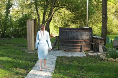Jardin de l'établissement L'orée du bois gaubau