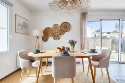 Plan de l'établissement Maison pour 4 - jardin - 600m de la plage