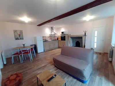 Cuisine ou kitchenette dans l'établissement Maison a la Laiterie