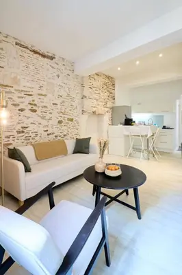 Coin salon dans l'établissement La loge des Carmélites Coeur de Nantes WIFI