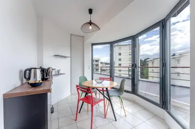 Balcon ou terrasse dans l'établissement Le Sully - Joli duplex centre de Nantes
