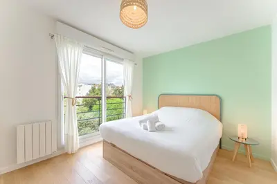 Un ou plusieurs lits dans un hébergement de l'établissement Le Sully - Joli duplex centre de Nantes