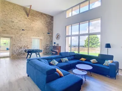 Coin salon dans l'établissement Au Vent des Collines