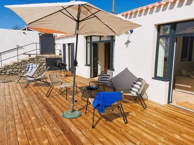 Balcon ou terrasse dans l'établissement L Atelier de Dimitri a 500m de la Plage