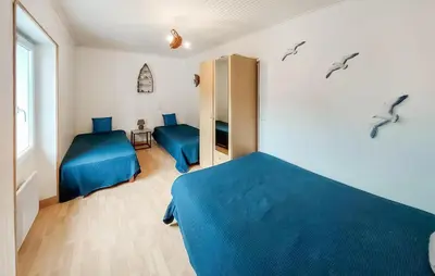 Un ou plusieurs lits dans un hébergement de l'établissement Gorgeous Home In Notre-Dame-De-Monts
