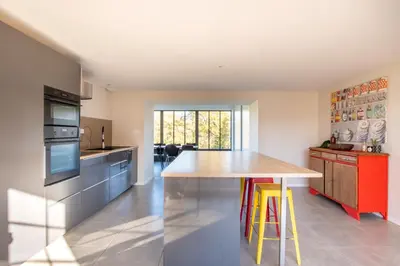 Cuisine ou kitchenette dans l'établissement Le Petit Goulet Superbe Gite Campagne