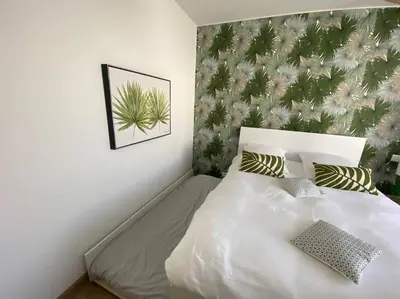 Un ou plusieurs lits dans un hébergement de l'établissement Maison proche du centre Pornic
