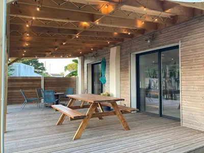 Balcon ou terrasse dans l'établissement Maison Jasmin proche de l'océan