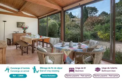 Jardin de l'établissement Maison avec jardin pour 6 à St Brévin L’Océan