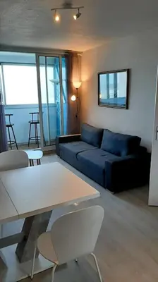Coin salon dans l'établissement Appart vue sur mer, 2CH 4/6p parking privé