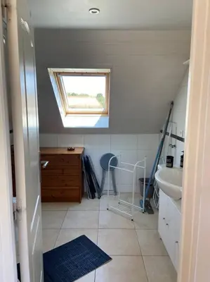 Salle de bains dans l'établissement Studio Cosy à la campagne