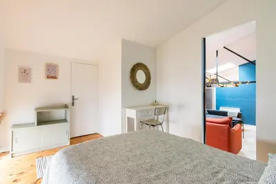 Un ou plusieurs lits dans un hébergement de l'établissement Duplex industriel sur l'île de Nantes