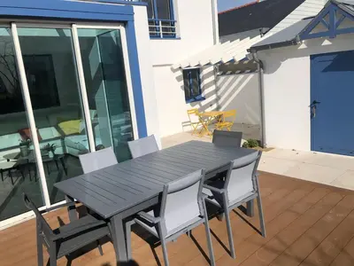 Balcon ou terrasse dans l'établissement *Ty Bleuniou * - Proche mer et cœur de ville