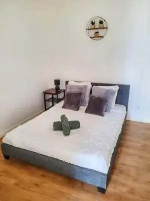 Un ou plusieurs lits dans un hébergement de l'établissement Le St Barth : Appartement T1 bis