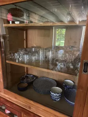 Cuisine ou kitchenette dans l'établissement Le Cottage de Cardunel