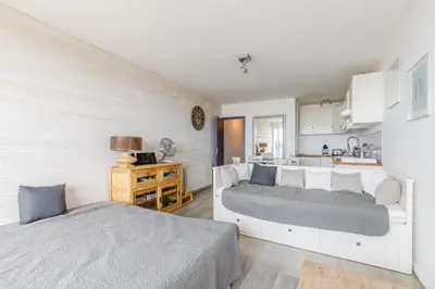 Cuisine ou kitchenette dans l'établissement Studio Soleil Couchant - Vue mer
