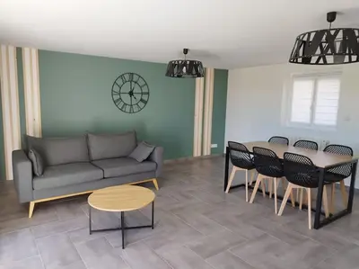 Coin salon dans l'établissement Longère à Saint Michel chef chef