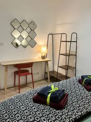 Un ou plusieurs lits dans un hébergement de l'établissement Gîte