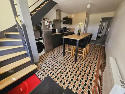 Cuisine ou kitchenette dans l'établissement Gîte de 2 chambres - Ancenis A11 - Logis du Château Rouge