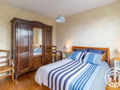 Un ou plusieurs lits dans un hébergement de l'établissement Charmante Maison de Plain-Pied, Proche Commerces et Activités, Entre Nantes et Cholet - FR-1-622-82