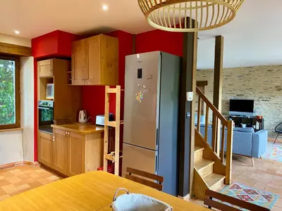 Cuisine ou kitchenette dans l'établissement Maison avec jardin - L'Orangerie