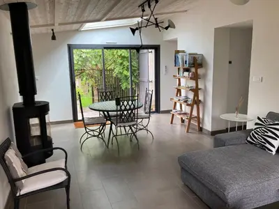 Coin salon dans l'établissement Gîte de Charme en bord de Loire