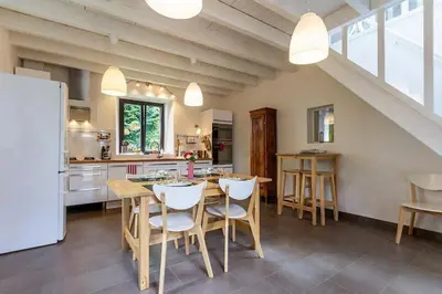 Cuisine ou kitchenette dans l'établissement Gîte de Charme en bord de Loire