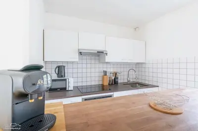 Cuisine ou kitchenette dans l'établissement Escale à Nantes - Bord de Loire
