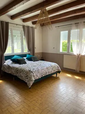 Un ou plusieurs lits dans un hébergement de l'établissement Gîte de L'Enclose La Barre de Monts 85