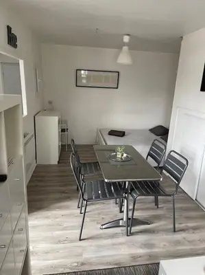 Cuisine ou kitchenette dans l'établissement Lazare Home