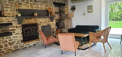 Coin salon dans l'établissement Le pressoir de la Grippais