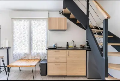 Cuisine ou kitchenette dans l'établissement Studio de la petite Escapade