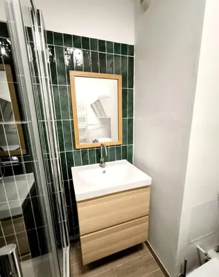 Salle de bains dans l'établissement Kon kerne