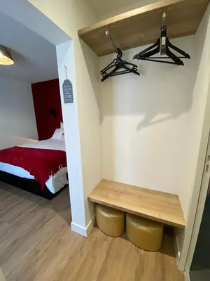 Un ou plusieurs lits dans un hébergement de l'établissement Lady Jule Chambres d hôtes & spa