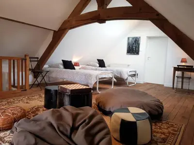 Un ou plusieurs lits dans un hébergement de l'établissement La villa Heidi