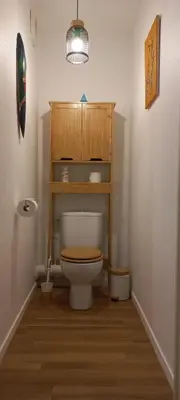 Salle de bains dans l'établissement Entre Golf et Mer