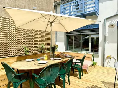 Terrasse ou espace extérieur de l'établissement Face Mer Villa Le Ker Breton