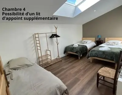 Un ou plusieurs lits dans un hébergement de l'établissement Proche Puy duFou - Les Buardieres